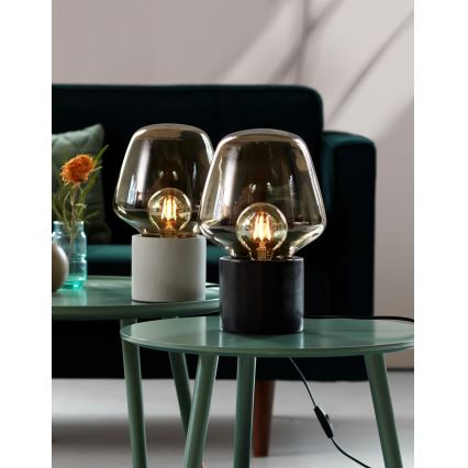 Nordlux - Stalinis šviestuvas CHRISTINA 1xE27/25W/230V betonas/juoda
