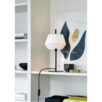 Nordlux - Stalinis šviestuvas DICTE 1xE14/40W/230V balta/juoda