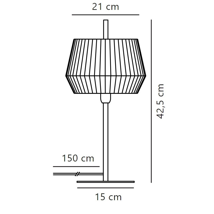 Nordlux - Stalinis šviestuvas DICTE 1xE14/40W/230V balta/juoda