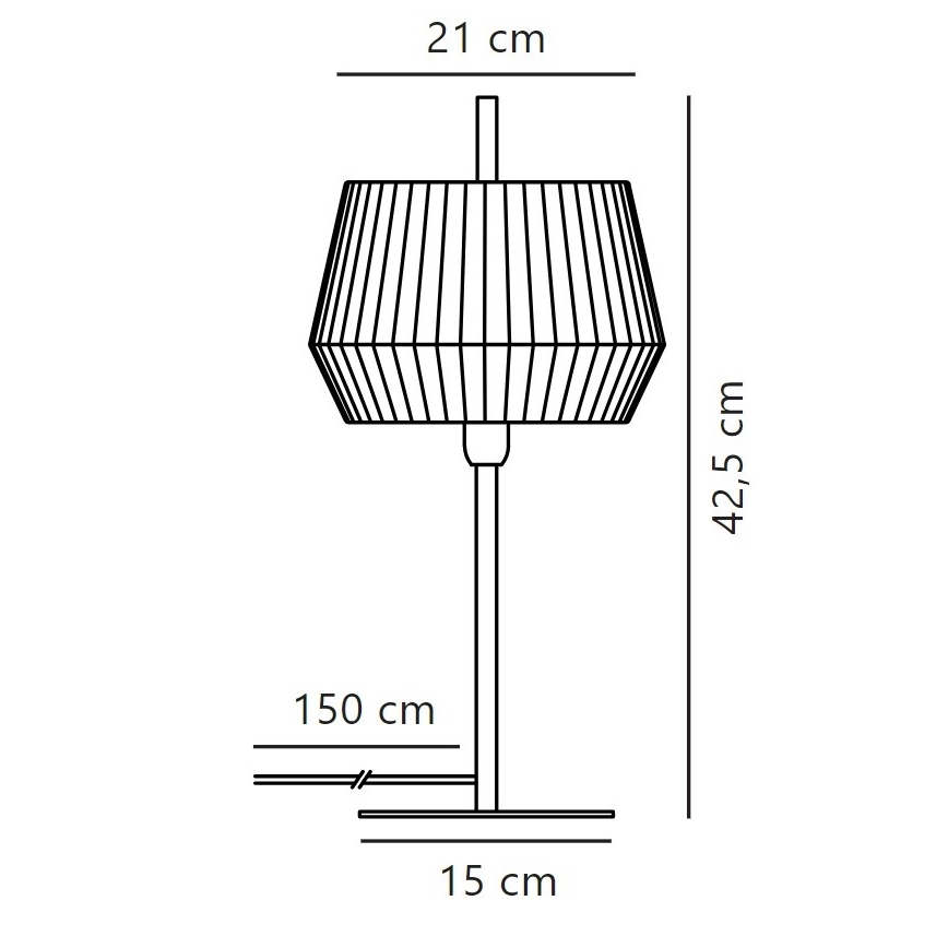 Nordlux - Stalinis šviestuvas DICTE 1xE14/40W/230V smėlio spalva/juoda