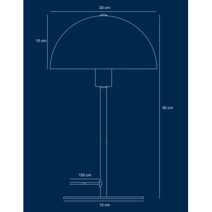 Nordlux - Stalinis šviestuvas ELLEN 1xE14/40W/230V auksas/juoda