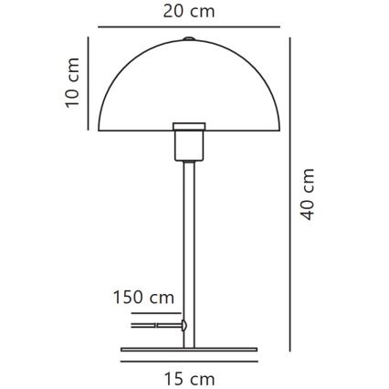 Nordlux - Stalinis šviestuvas ELLEN 1xE14/40W/230V balta