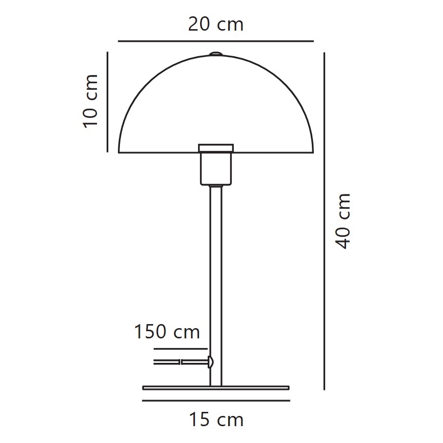 Nordlux - Stalinis šviestuvas ELLEN 1xE14/40W/230V balta