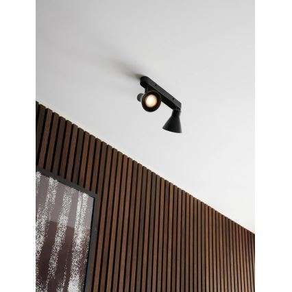 Nordlux - Taškinis šviestuvas EIK 2xGU10/35W/230V juodas