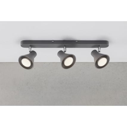 Nordlux - Taškinis šviestuvas EIK 3xGU10/35W/230V pilkas