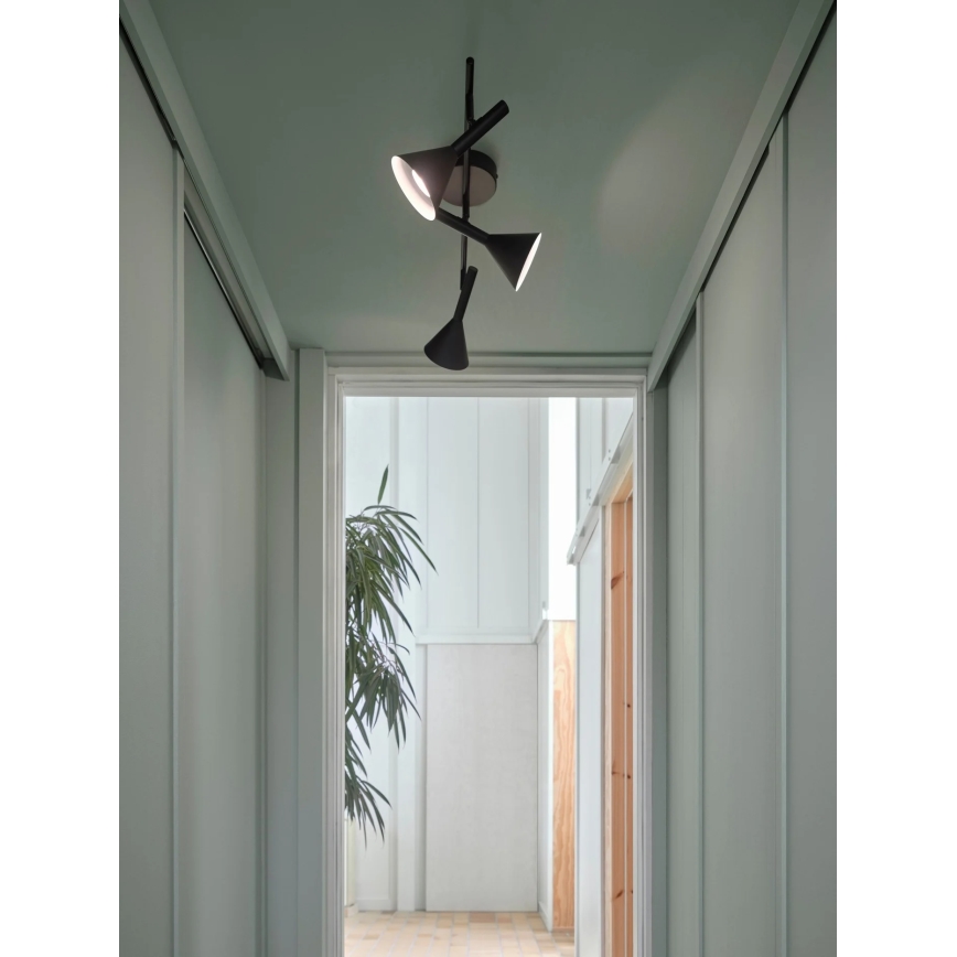 Nordlux - taškinis šviestuvas KELVIS 3xGU10/12W/230V juodas