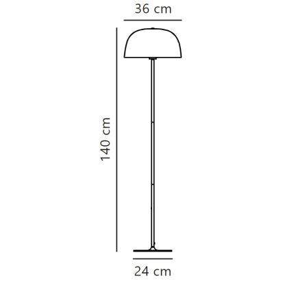 Nordlux - Toršeras CERA 1xE27/60W/230V auksas