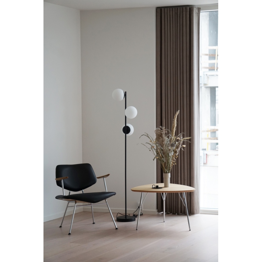 Nordlux - Toršeras LILLY 3xE14/25W/230V juoda