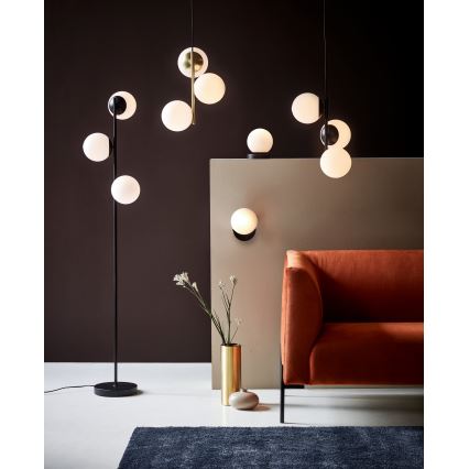 Nordlux - Toršeras LILLY 3xE14/25W/230V juoda