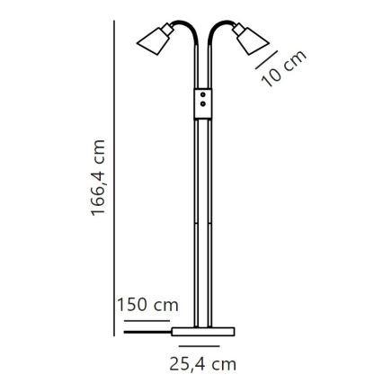 Nordlux - Toršeras MOLLI 2xE14/25W/230V