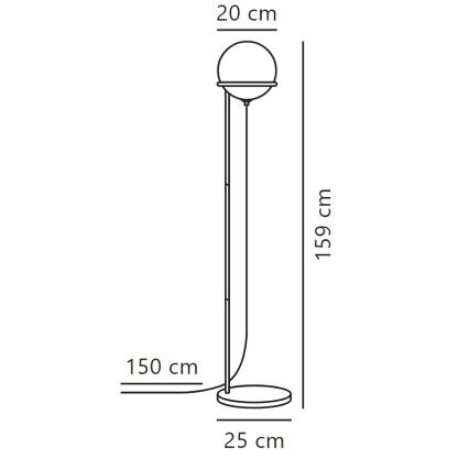 Nordlux - Toršeras WILSON 1xG9/5W/230V juoda