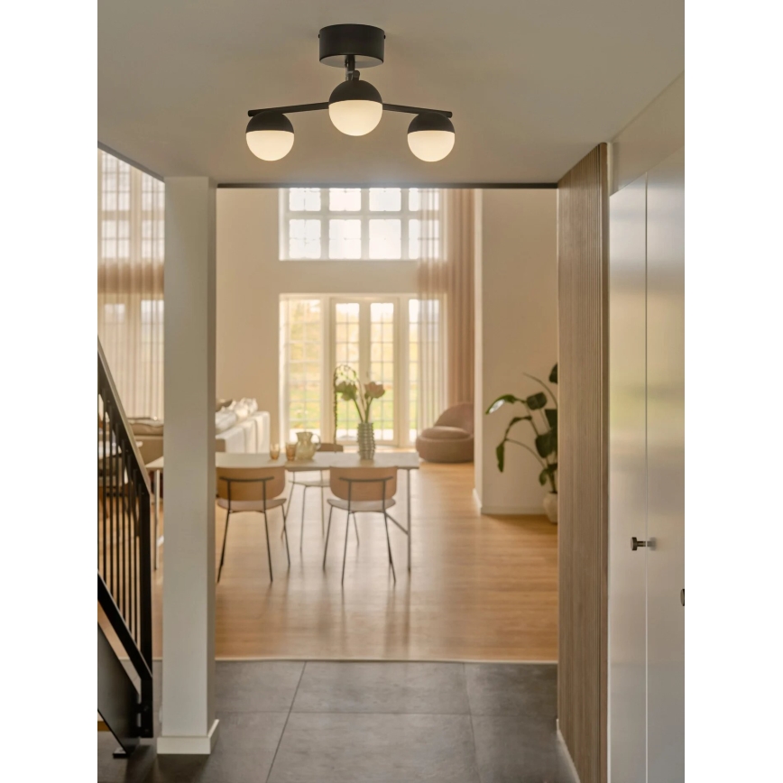 Nordlux - Tvirtinamas sietynas CONTINA 3xG9/5W/230V juoda