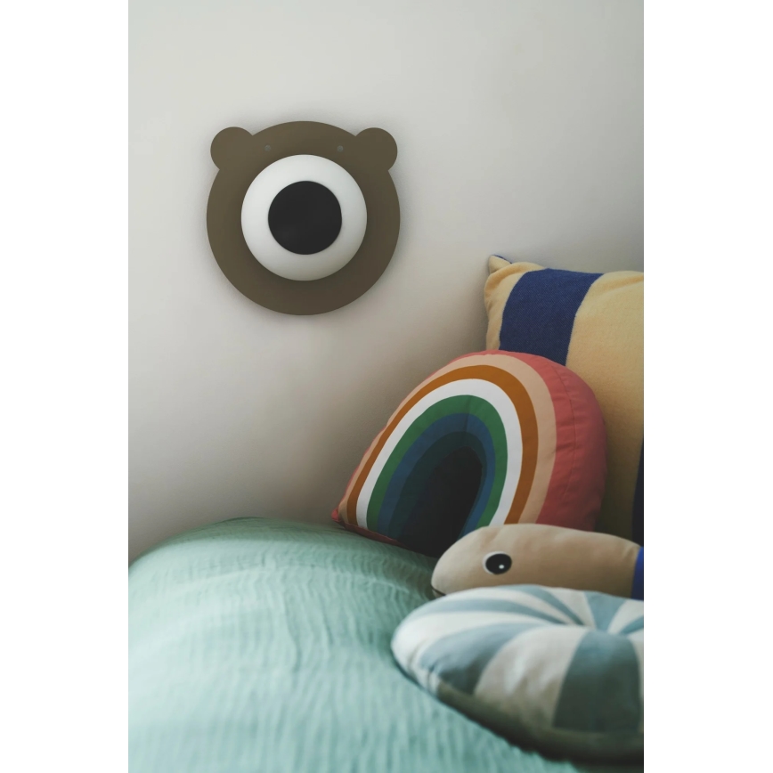 Nordlux - Vaikiškas sieninis šviestuvas BRUNA BEAR 1xE14/25W/230V meška