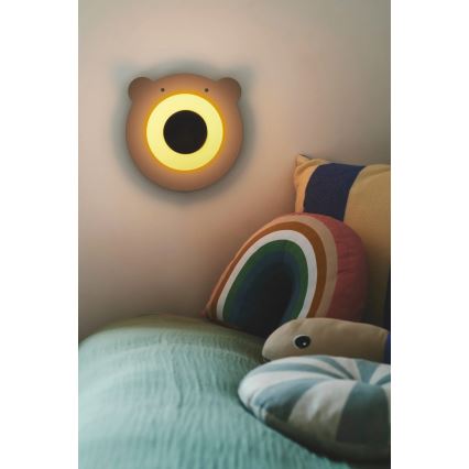Nordlux - Vaikiškas sieninis šviestuvas BRUNA BEAR 1xE14/25W/230V meška