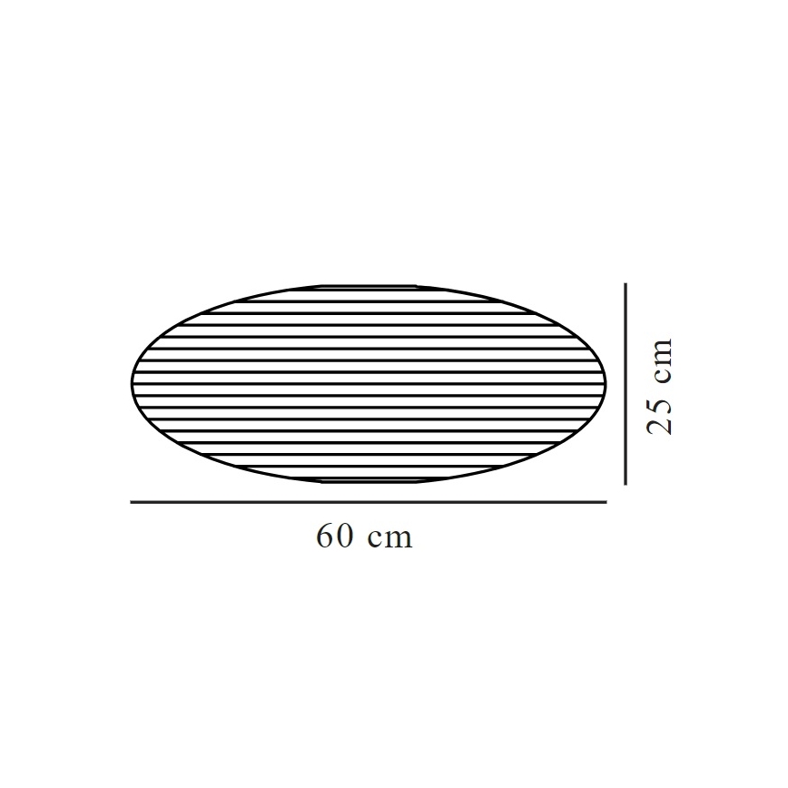 Nordlux - Abajurui VILLO E27, skersmuo 60 cm, ruda