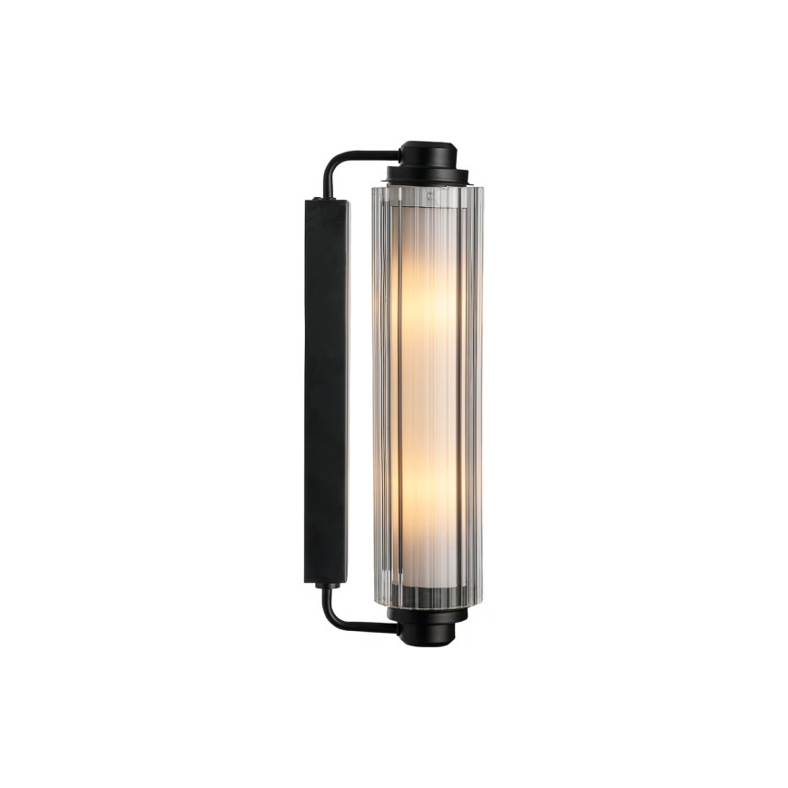 Nordlux - Vonios veidrodžio šviestuvas NIMAL 2xE14/25W/230V IP44 juodas