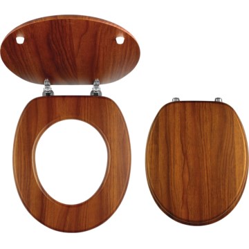 Novaservis - MDF tualeto sėdynė, ąžuolo dekoras