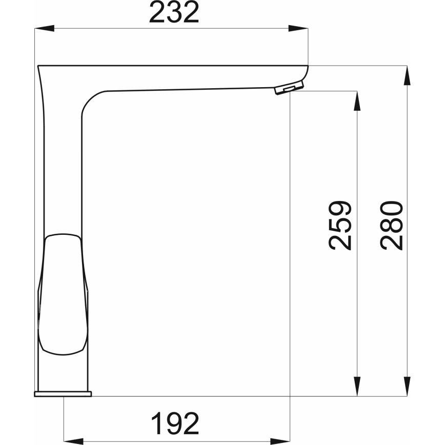 Novaservis - METALIA plautuvės maišytuvas, blizgus chromas