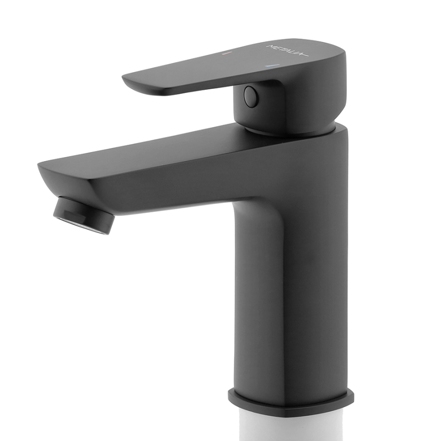 Novaservis - Praustuvo čiaupas METALIA ECO 15,2 cm matinė juoda