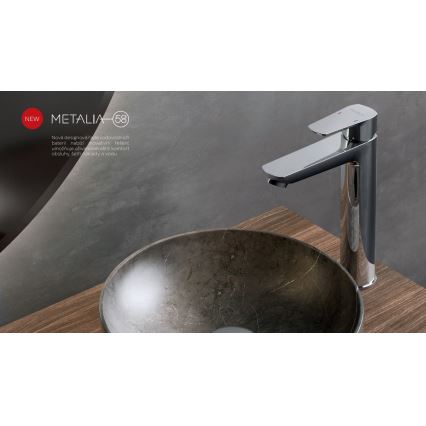 Novaservis - Praustuvo čiaupas METALIA ECO 25,7 cm blizgus chromas