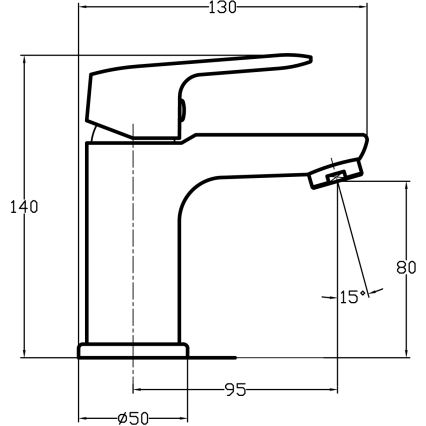 Novaservis - Praustuvo maišytuvas TITANIA COSMOS blizgus chromas