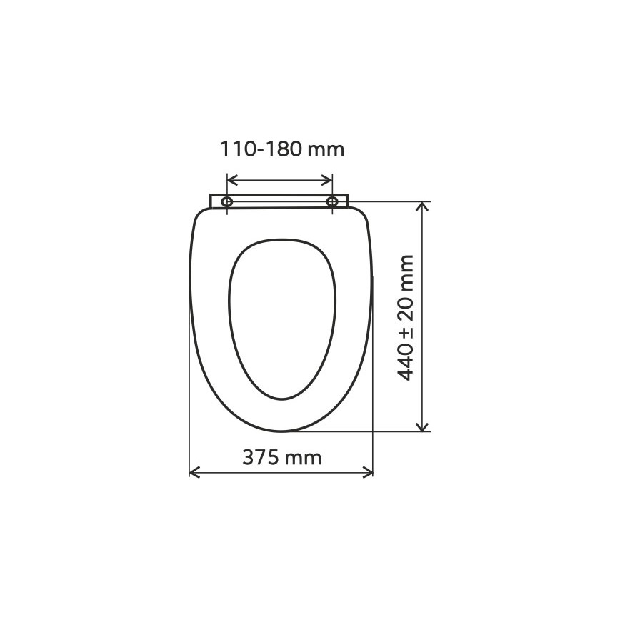 Novaservis - Tualeto sėdynė MDF/bambuko dekoras