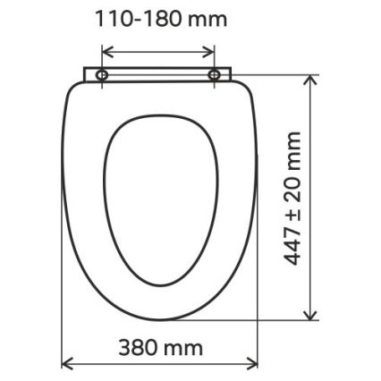 Novaservis - Tualeto sėdynė SoftClose, MDF / uosio dekoras