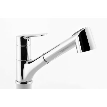 Novaservis - Virtuvinis maišytuvas su ištraukiama dušo galvute METALIA blizgus chromas