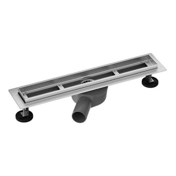 Nuotekų latakas 55x7,6 cm sidabrinis/pilkas