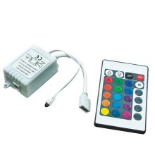 Nuotolinis valdymas RGB LED juostelėms 12-24V + valdiklis