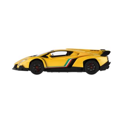 Nuotoliniu būdu valdomas Lamborghini RC automobilis, 3xAA + 2xAA, geltonas