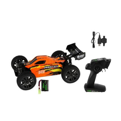 Nuotoliniu būdu valdomas RC automobilis Buggy Bonzai 7,4V/850 mAh juodas/oranžinis