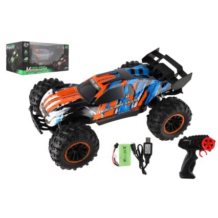 Nuotoliniu būdu valdomas RC Buggy automobilis 7,4V/500 mAh mėlyna/oranžinė