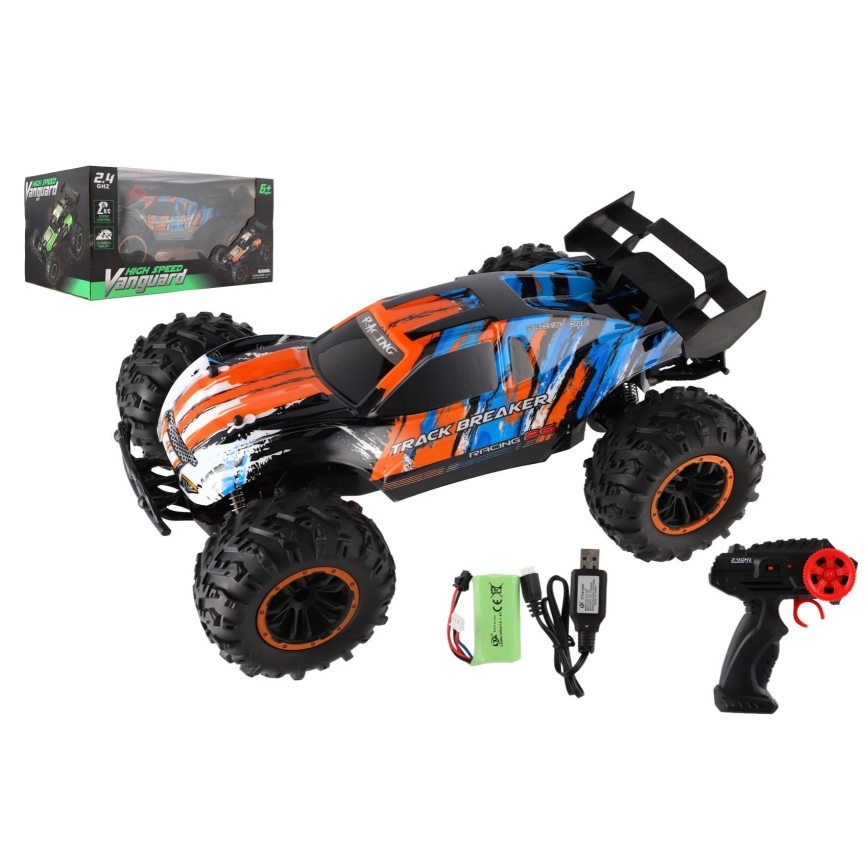 Nuotoliniu būdu valdomas RC Buggy automobilis 7,4V/500 mAh mėlyna/oranžinė