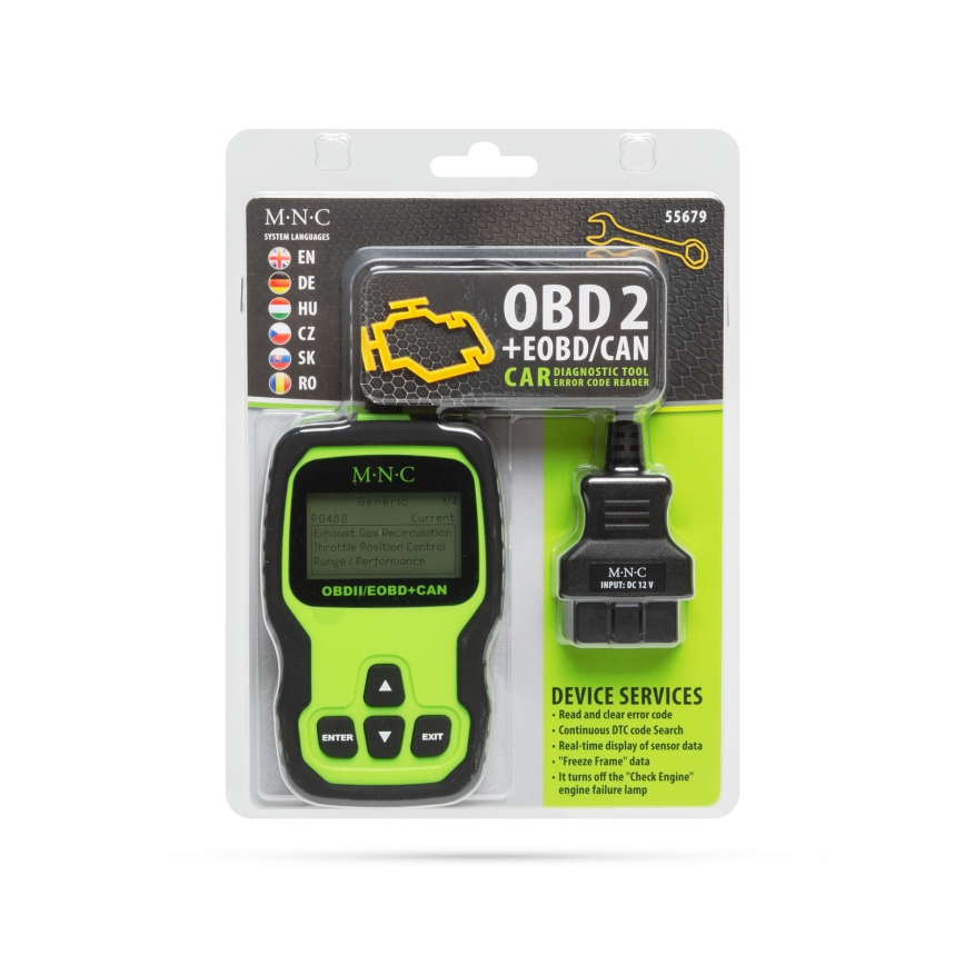 OBD2/12V automobilių diagnostika