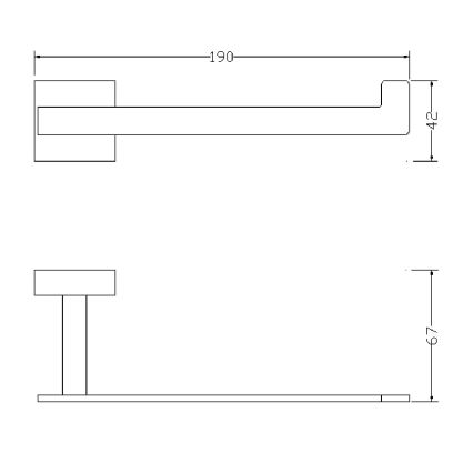 OMNIRES 8151BCR - Tualeto popieriaus laikiklis LIFT blizgus chromas