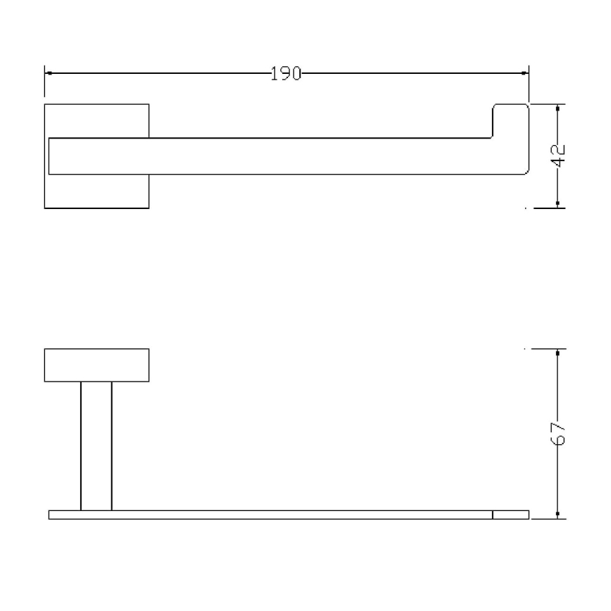 OMNIRES 8151BCR - Tualeto popieriaus laikiklis LIFT blizgus chromas