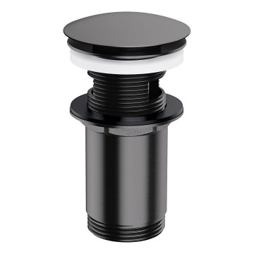 OMNIRES A706AT - Kriauklės atliekų surinkėjas CLICK-CLACK diametras 6,6 cm šukuotas antracitas