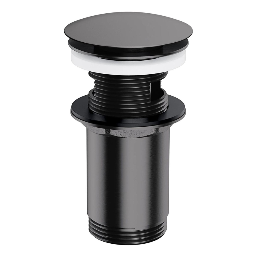 OMNIRES A706AT - Kriauklės atliekų surinkėjas CLICK-CLACK diametras 6,6 cm šukuotas antracitas