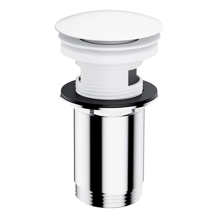 OMNIRES A706BM - Kriauklės atliekų surinkėjas CLICK-CLACK diametras 6,6 cm matinė balta