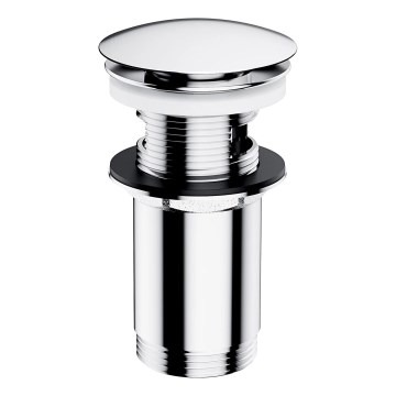 OMNIRES A706CR - Kriauklės atliekų surinkėjas CLICK-CLACK diametras 6,6 cm blizgus chromas