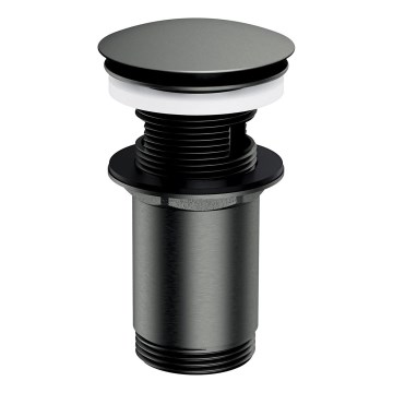 OMNIRES A706GR - Kriauklės atliekų surinkėjas CLICK-CLACK diametras 6,6 cm šukuotas grafitas
