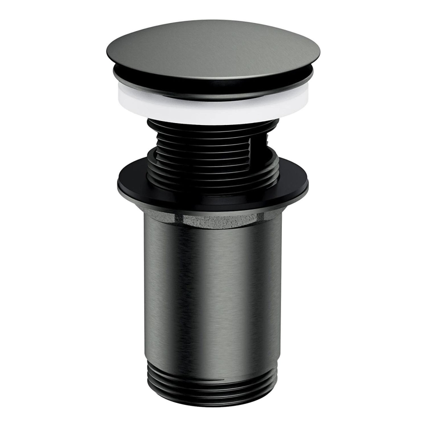 OMNIRES A706GR - Kriauklės atliekų surinkėjas CLICK-CLACK diametras 6,6 cm šukuotas grafitas