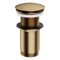 OMNIRES A716BR - Išleidimo anga praustuvui CLICK-CLACK skersmuo 6,6 cm, šlifuoto senovinio bronzos spalvos