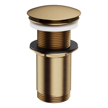 OMNIRES A716BR - Kriauklės atliekų surinkėjas CLICK-CLACK diametras 6,6 cm šukuotas senovinė bronza
