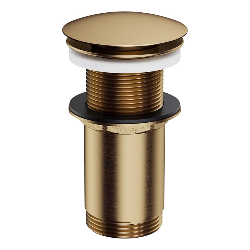 OMNIRES A716BR - Kriauklės atliekų surinkėjas CLICK-CLACK diametras 6,6 cm šukuotas senovinė bronza