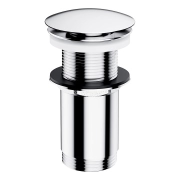 OMNIRES A716CR - Kriauklės atliekų surinkėjas CLICK-CLACK diametras 6,6 cm blizgus chromas