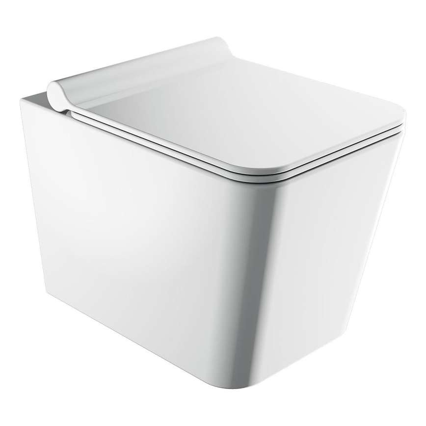 OMNIRES BOSTONMWBP - Pakabinamas klozetas su SoftClose sėdyne BOSTON keramika/blizgi balta