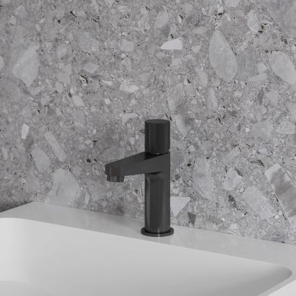 OMNIRES CT8010AT - Praustuvo maišytuvas CONTOUR 16,6 cm šepetėtas antracitas