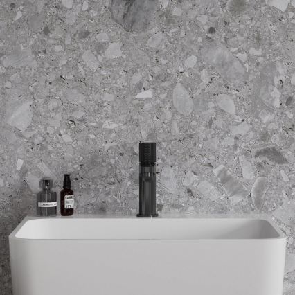 OMNIRES CT8010AT - Praustuvo maišytuvas CONTOUR 16,6 cm šepetėtas antracitas